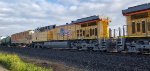 UP 7089 second C44ACM on the Fresno Local at the Madera Siding, California. 